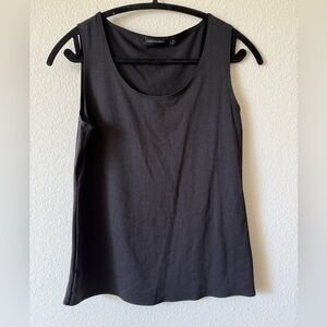 Notations Black Fitted Nylon Spandex Tank Top, NWT, size medium